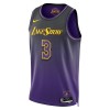 Canotte Uomo Los Angeles Lakers Anthony Davis Nike 2024-25 City Edition Viola Swingman